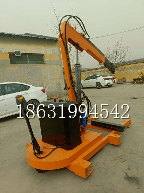 五台县自卸车厢随车吊 自制轮式四不像起重机 四驱平板吊 5吨 贵盛